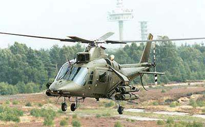 Agusta A109 fra den belgiske hær