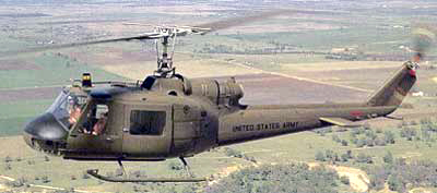 Bell 204 helikopter fra den amerikanske hr