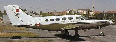 Cessna 421B fra den tyrkiske hr