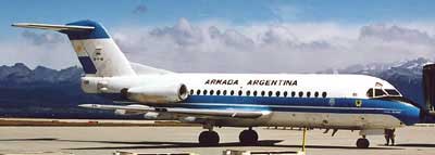 Fokker F28 fra den argentinske flde