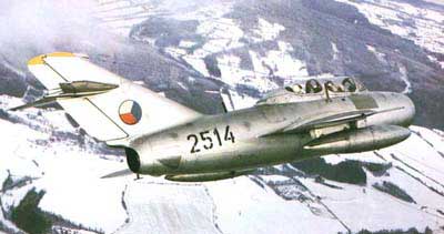 MiG-15UTI fra det tjekkiske luftvben