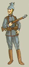 Tysk uhlaner fra 11. uhlan-regiment, 1914