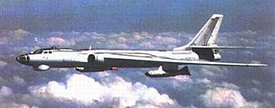 H-6 bombefly fra det kinesiske luftvben