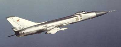 Su-15 jagerfly fra det russiske luftvben