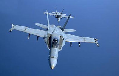 Hornet kampfly fra den amerikanske flde