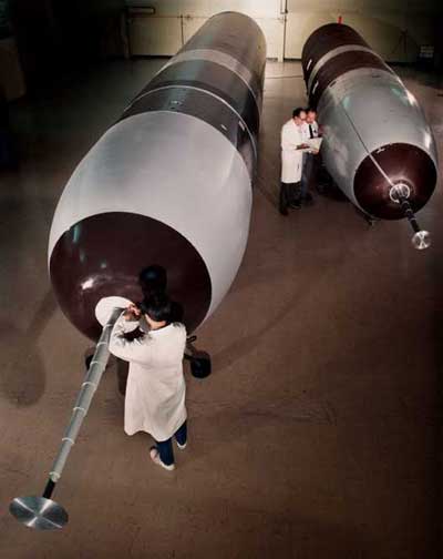 Trident I (th) og Trident II (tv)