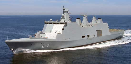Det danske sttteskib Esbern Snare