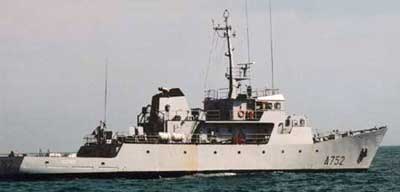 Det franske trningsskib Guepard