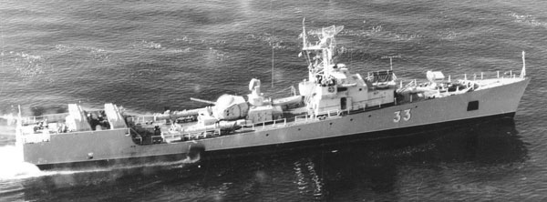 Fregat af Poti-klassen fra den bulgarske flåde