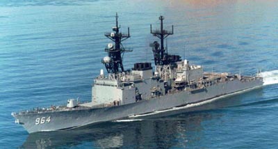 Den amerikanske destroyer Paul F. Foster