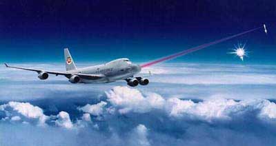 Tegning af Boeing AL-1 luftvåben laserplatform