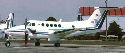 Beech 300 fra det sydafrikanske luftvben