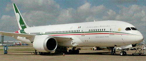 Boeing 787 fra det mexicanske luftvåben