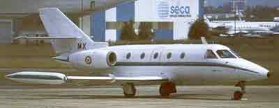 SN.601 Corvette fly fra den franske testenhed CEV