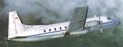 HS.748 transportfly fra det belgiske luftvåben