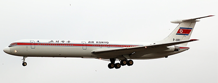 Ilyushin Il-62M passagerfly fra Air Koryo i Nordkorea Ilyushin Il-62M passagerfly fra Air Koryo i Nordkorea