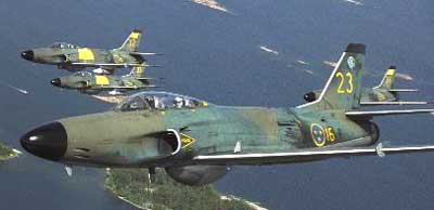 Saab Lansen fra det svenske luftvben