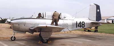 Beech T-34A Mentor fra Chile Beech T-34A Mentor træningsfly fra det chilenske luftvåben