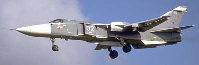 Sukhoi Su-24 Fencer kampfly fra det russiske luftvåben