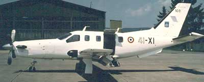 SOCATA TBM700 fra det franske luftvben