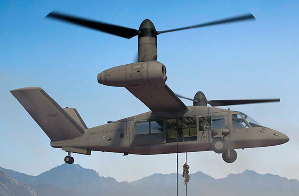 Tegning af Bell V-280 Valor