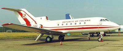 Yak-40 fra det polske luftvåben Yak-40 fra det polske luftvåben